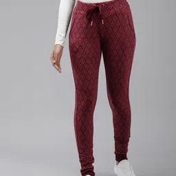 Van Heusen Women Ethnic Motifs Printed Slim Fit Joggers-picture-36