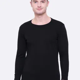 Bodycare Men Black Solid Pure Cotton Thermal Tops-picture-18