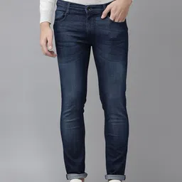 Pepe Jeans Men Blue Tapered Vapour Slim Fit Low-Rise Light Fade Stretchable Jeans-picture-27