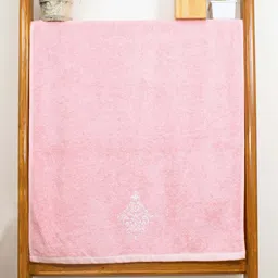 RANGOLI Peach-Colored 600 GSM Organic Bamboo Bath Towel image 1
