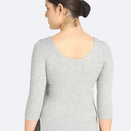 BODYCARE INSIDER Women Striped Cotton Thermal Tops image 2