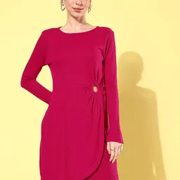 Mast & Harbour Solid Cut Out Detail Sheath Dress image 3