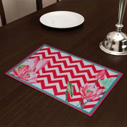 SEJ by Nisha Gupta Pink & White Placemats - Set of 4-picture-29