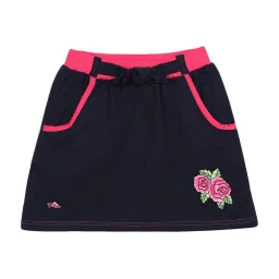 Blue Giraffe Kids Navy Cotton Skirt image 1