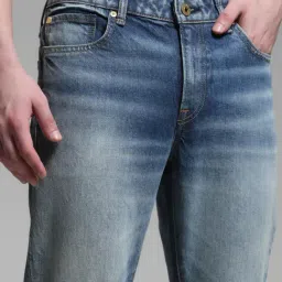 Jack & Jones Blue Cotton Regular Fit Denim Jeans image 4