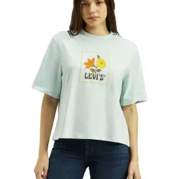 Levi's Light Blue Cotton Relaxed Fit Graphic Top-picture-31