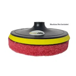 BuffKing Disc Scrub Pad 17.78 cm (7 Inch) RED Medium Density Pack of 5 image 3
