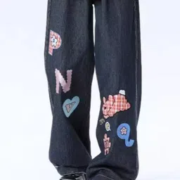KPOP Men Printed Comfort Loose Fit Mid-Rise Trousers-picture-15