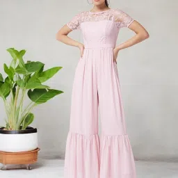 Miss Chase Pink Floral Print Jumpsuit image 1