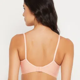 Clovia Peach Full Coverage Non-Padded T-Shirt Bra image 2