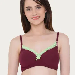 Clovia Maroon Non Wired Padded T-Shirt Bra-picture-16