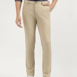 United Colors of Benetton Beige Rayon Slim Trousers image 1