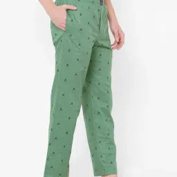 Urban Scottish Green Regular Fit Printed Lounge Pants image 4