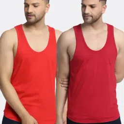 Friskers Multi Cotton Slim Fit Vest - Pack of 2-picture-19