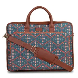 ZOUK Blue Printed 15 inch Laptop Bag-picture-34