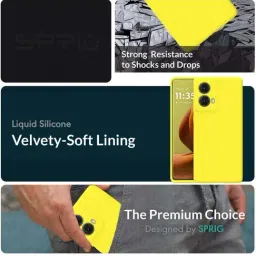 Sprig Back Cover for MOTO G85 5G (Yellow) image 2