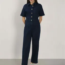Vero Moda Blue Plain Trousers image 4