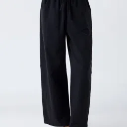 Superstar by Westside Black Solid High-Rise Cotton-Blend Pants-image-30