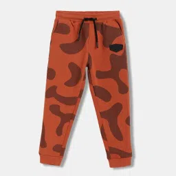 Blue Giraffe Boys Rust Printed 1 Sweatpant image 1