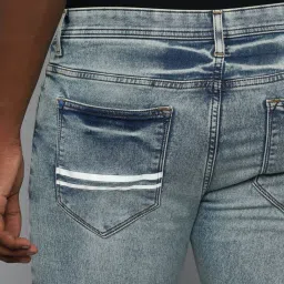 Allen Solly Jeans Blue Cotton Slim Fit Jeans image 4