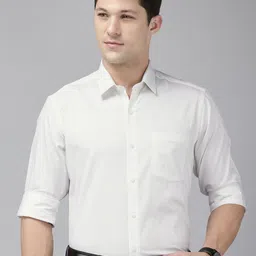 Arrow Manhattan Slim Fit Vertical Stripes Pure Cotton Formal Shirt-picture-20