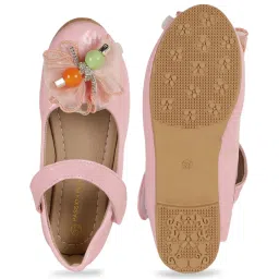 Passion Petals Kids Pink Mary Jane Shoes image 4