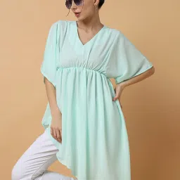 showoffff SHOWOFF Green Assymetric Dress image 1