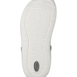 Crocs Unisex LiteRide Black & Smoke Grey Back Strap Clogs image 4