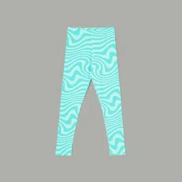 Fame Forever by Lifestyle Girls Blue Cotton Printed Knit Bottom image 1