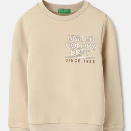 United Colors of Benetton Boys Typography Printed Round Neck Sweatshirt-image-93