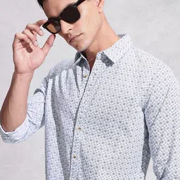 WROGN Pure Cotton Floral Printed Casual Shirt-picture-32