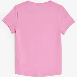 Tommy Hilfiger Kids Pink Logo Regular Fit T-Shirt image 2