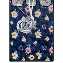 The Furnishing Tree Washing Machine Cover Floral Pattern Blue Compatible for Whirlpool 8 kg Fully-A image 3