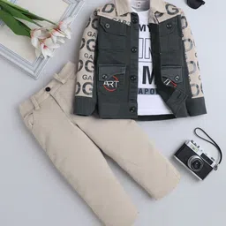 BAESD Boys Printed T-shirt with Trousers-image-31