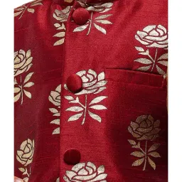 VASTRAMAY Kids Rose Gold Printed Kurta Set image 4