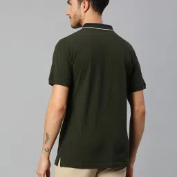 Dennis Lingo Green Regular Fit Polo T-Shirt image 2