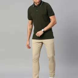 Dennis Lingo Green Regular Fit Polo T-Shirt image 5