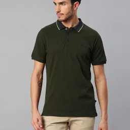 Dennis Lingo Green Regular Fit Polo T-Shirt image 1
