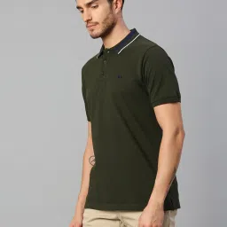 Dennis Lingo Green Regular Fit Polo T-Shirt image 3