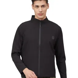Chkokko Black Regular Fit Sports Jacket image 1