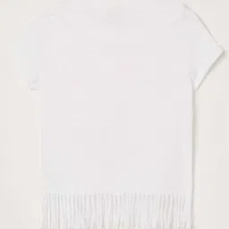 Fame Forever by Lifestyle Kids White Cotton Printed T-Shirt image 2