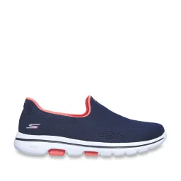 Skechers Women's GO WALK 5 Navy Coral Walking Shoes image 1
