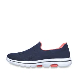 Skechers Women's GO WALK 5 Navy Coral Walking Shoes image 3