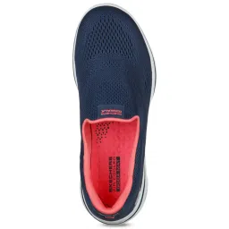Skechers Women's GO WALK 5 Navy Coral Walking Shoes image 4