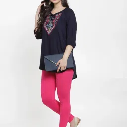 Gracit Pink Regular Fit Leggings image 4