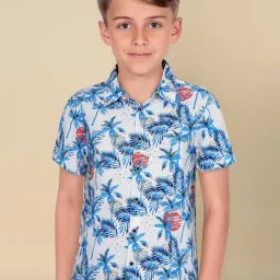 Allen Solly Kids White Printed Regular Fit Shirt-picture-14