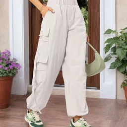 DressBerry Women Urban Armor Cargo Style Parachute Trousers-image-14