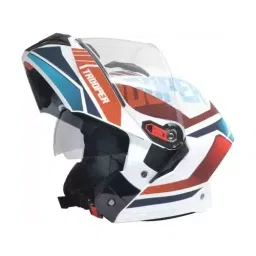 Studds TROOPER D1 DECOR MATT WHITE (600 mm) X Large Full Face Flip-Up Helmet, D1 MATT WHITE N2-image-29
