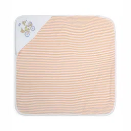My Milestones Peach-Coloured Striped Terry Cotton 550 GSM Bath Towel image 4