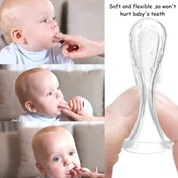 Luvlittle Soft Silicone Finger Toothbrush - pink image 2